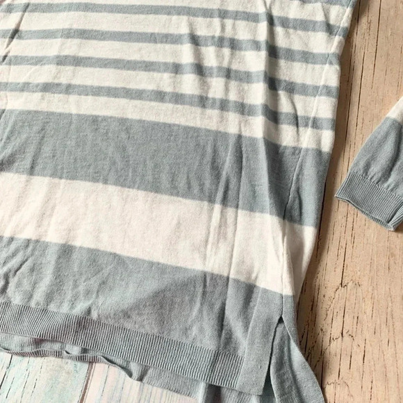 Vince 100% cotton striped lightweight sweater - Picture 5 of 7